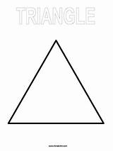 Triangle Coloring Page — KinderArt sketch template