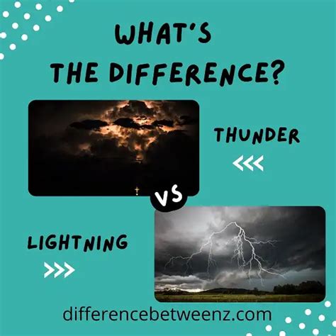 Difference between Thunder and Lightning - Difference Betweenz