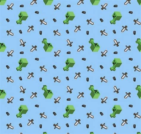 Minecraft Creeper Cotton Fabric 1/4 yard 9 X 44 or Fat | Etsy