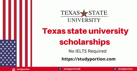 Texas state university scholarships 2023 - No IELTS Required