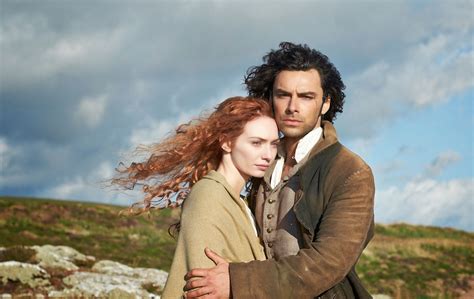 Poldarked: Aidan Turner and Eleanor Tomlinson in ITV's Poldark Promotion