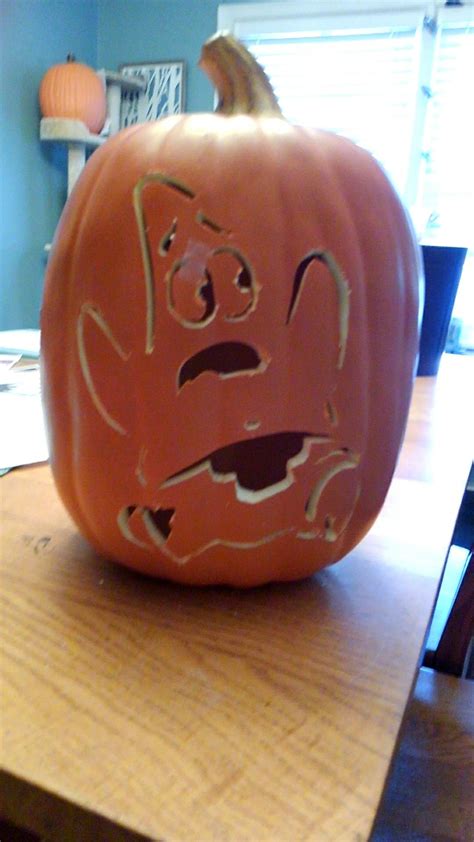 Patrick star pumpkin | Pumpkin carving, Amazing pumpkin carving ...