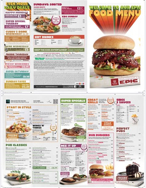 Hungry Horse Ellesmere Port's full menu online