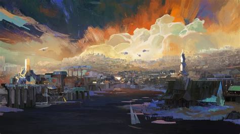 Disco Elysium #artwork Aleksander Rostov game art #4K concept art #digital #landscape #4K # ...