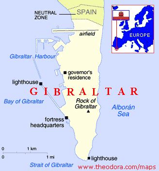 Gibraltar Maps - Economy, Geography, Climate, Natural Resources, Current Issues, International ...