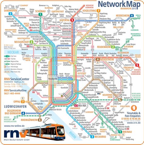 Mannheim transport map