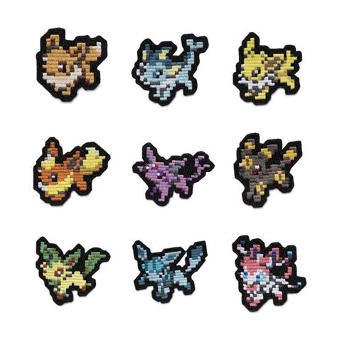 Eevee Pixel Collection! Patches (9-Pack) | Pokémon Center Official Site