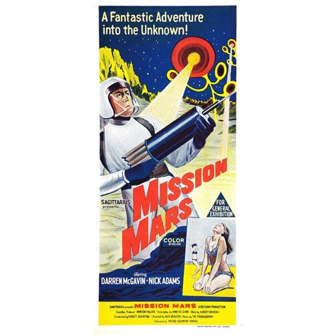 Mission Mars - movie POSTER (Insert Style B) (14" x 36") (1968) - Walmart.com - Walmart.com