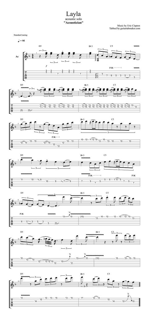 Layla solo TAB | Guitar lessons songs, Music guitar, Music theory guitar