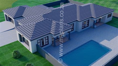 4 Bedroom House Plan MLB-025S - My Building Plans South Africa 4 Bedroom House Plans, Family ...