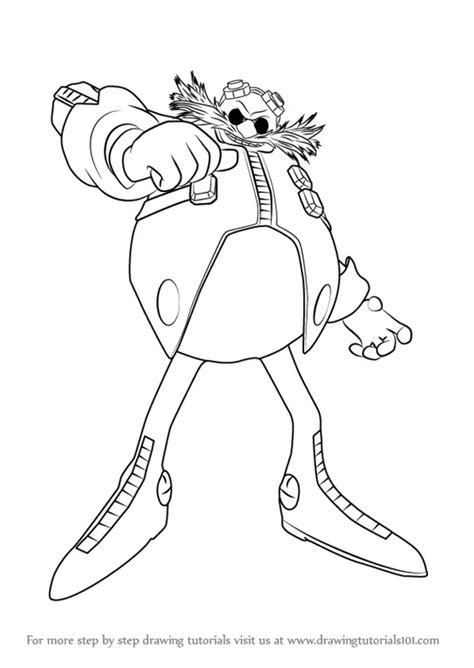 How to Draw Dr Eggman from Sonic the Hedgehog (Sonic the Hedgehog) Step by Step ...