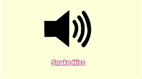 Snake Hiss Sound Effect - YouTube