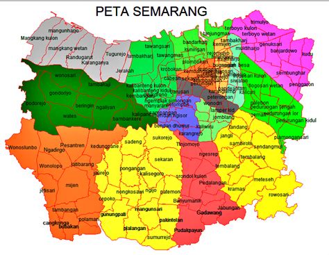 √ Peta Kota Semarang | Penjelasan Lengkap - Sindunesia