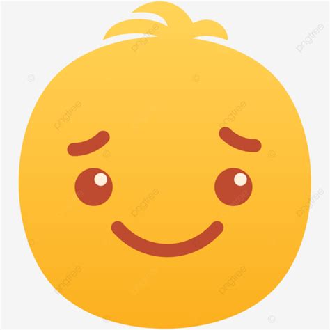 Friendly Smile Expression Yellow Emoji Vector, Friendly, Smile, Yellow PNG and Vector with ...