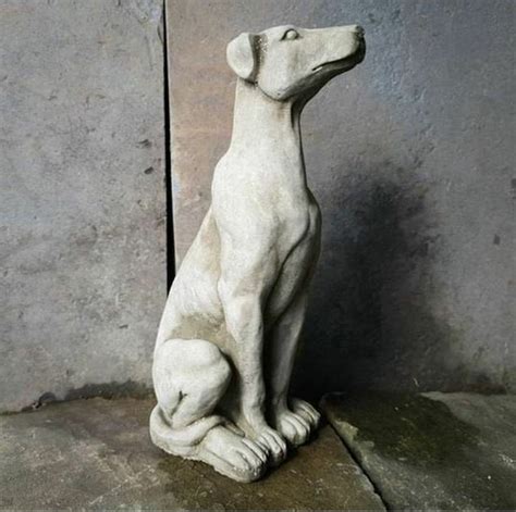 Sitting Puppy Dog Stone Statue Animal Puppy Garden Outdoor - Etsy