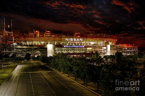 Nissan Stadium at Night Photograph by Shelia Hunt | Pixels