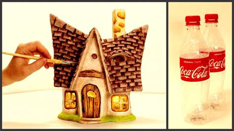 DIY Little Fairy House Lamp Using Plastic Bottles