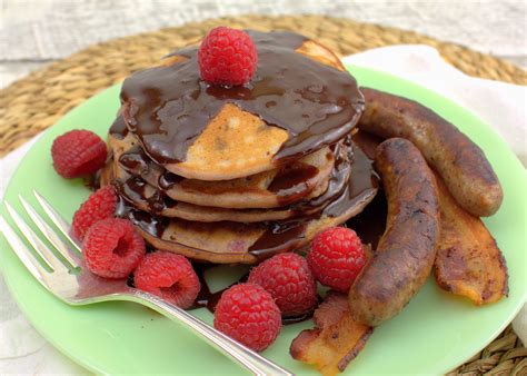 Raspberry Chocolate Chip Pancakes #ImprovCooking