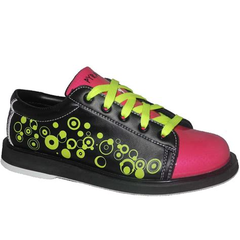 Pyramid Youth Rain Black/Hot Pink/Lime Green Bowling Shoes - Walmart.com - Walmart.com