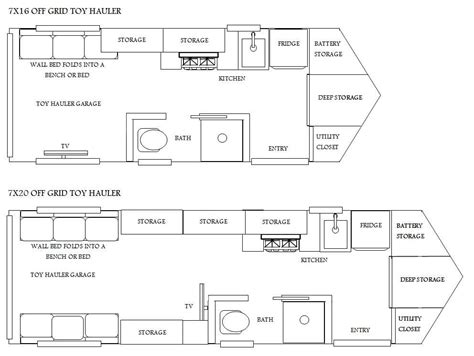 Cargo Trailer Conversion Floor Plans | Floor Roma