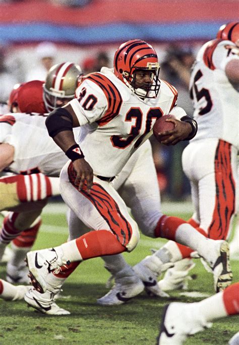 Ickey Woods through the years with the Cincinnati Bengals