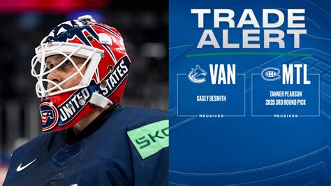 Canucks Acquire Goaltender Casey DeSmith from Montreal | Vancouver Canucks