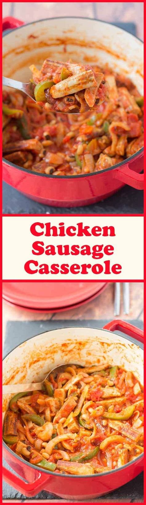 Chicken Sausage Casserole Recipe - Neils Healthy Meals