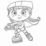 Super Why Coloring Pages Colouring Printable Presto Princess  sketch template
