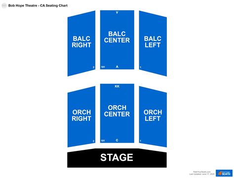 Bob Hope Theatre - CA Seating Chart - RateYourSeats.com