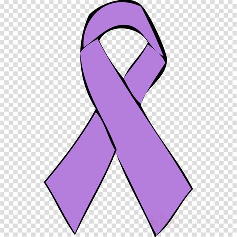 Cancer Ribbon Lavender Clipart Awareness Ribbon Cancer - Black Ribbon No Background - Png ...