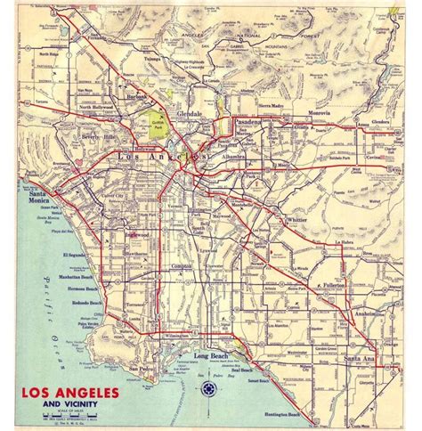 Los Angeles Street Map | Carole & Ivan's Los Angeles Streetcars | Pin…