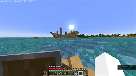 un sunken ship : r/Minecraft