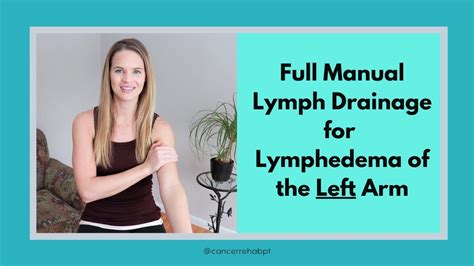 Lymphedema Massage: Full Manual Lymphatic Drainage Massage for LEFT ARM ...