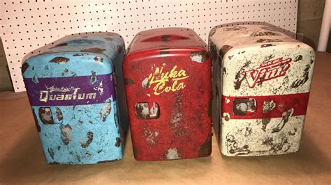 My custom painted nuka cola mini fridges : r/gaming