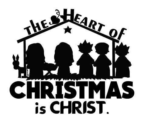 Religious Christmas Quotes, 13 Christmas Messages, SVG, JPG