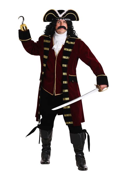 Men's Plus Size Deluxe Captain Hook Costume | Exclusive