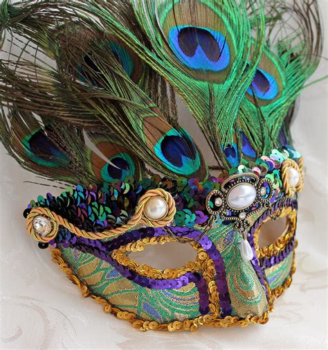 Proud as a Peacock Mardi Gras Mask by DaraGallery on DeviantArt