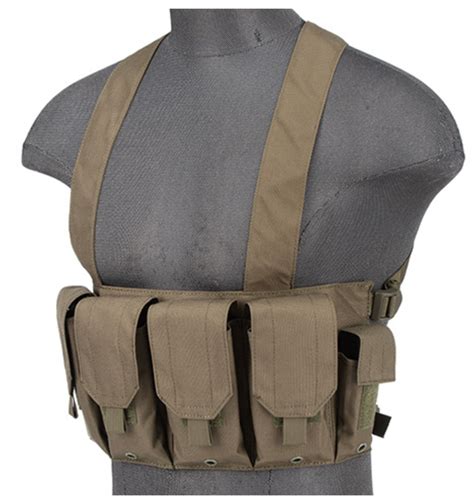 Rugged Tactical Chest Rig w/ 6X Magazine Pouches - Ballahack Airsoft