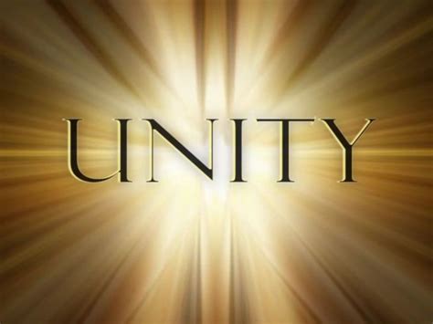 A call for unity - 1