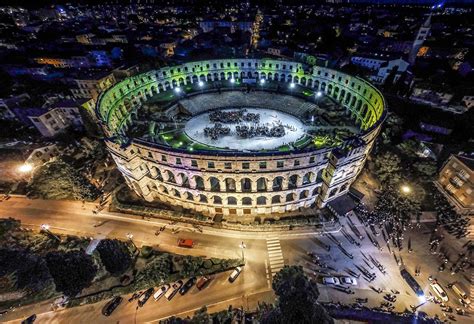 The Pula Amphitheater “Arena” and two Theaters