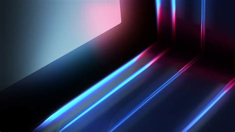 Download wallpaper: Abstract blue red lights 5120x2880
