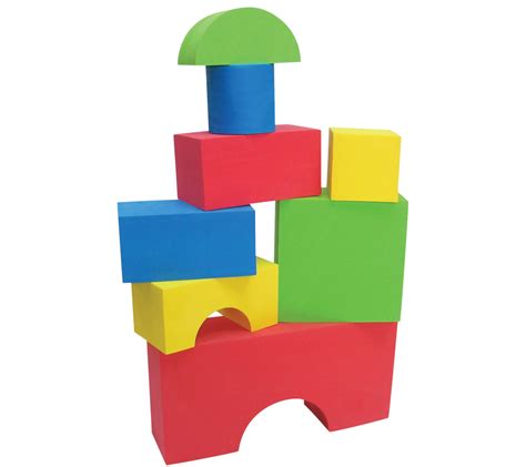 Edushape 32-Piece Big Edu-Foam Colored Block Set - QVC.com