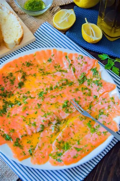 Salmon Carpaccio {Carpaccio Di Salmone} : Italian Recipe Book