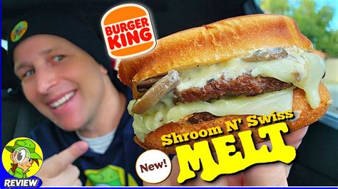 Burger King® SHROOM N' SWISS MELT Review 🍔👑🍄‍🟫🧀 ⎮ Peep THIS Out! 🕵️‍♂️ ...