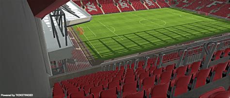 Photos: The view from the upper tier of Anfield's new Main Stand ...