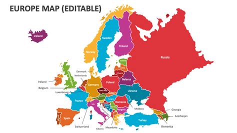 Europe Map PowerPoint Presentation Slides - PPT Template