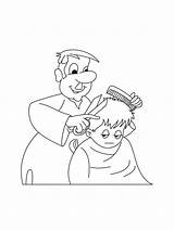 Barber Shop Coloring Pages sketch template