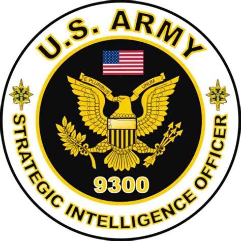 US Army MOS 9300 Strategic Intellegence Officer Decal - US Army MOS Decals - PriorService.com