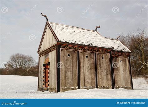 Viking Stave Church Of Moesgaard, Denmark Royalty-Free Stock Image ...