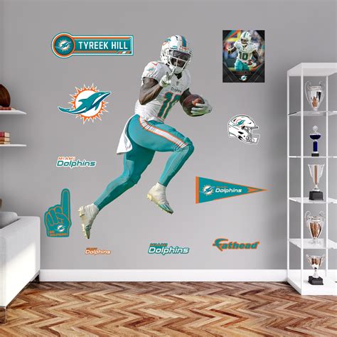 Miami Dolphins: Tyreek Hill Peace Sign - Officially Licensed NFL Remov ...